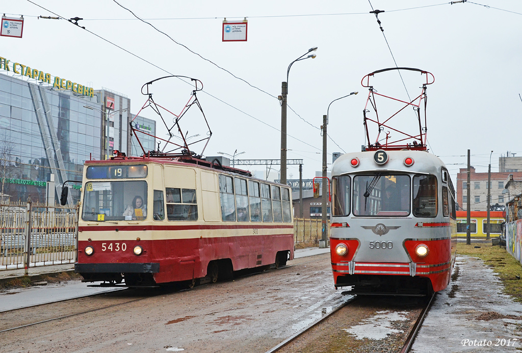 Sankt Petersburg, LM-68M Nr 5430; Sankt Petersburg, TS-76 Nr 5000; Sankt Petersburg — Charter ride with ТС-76 № 5000 — 11.03.2017
