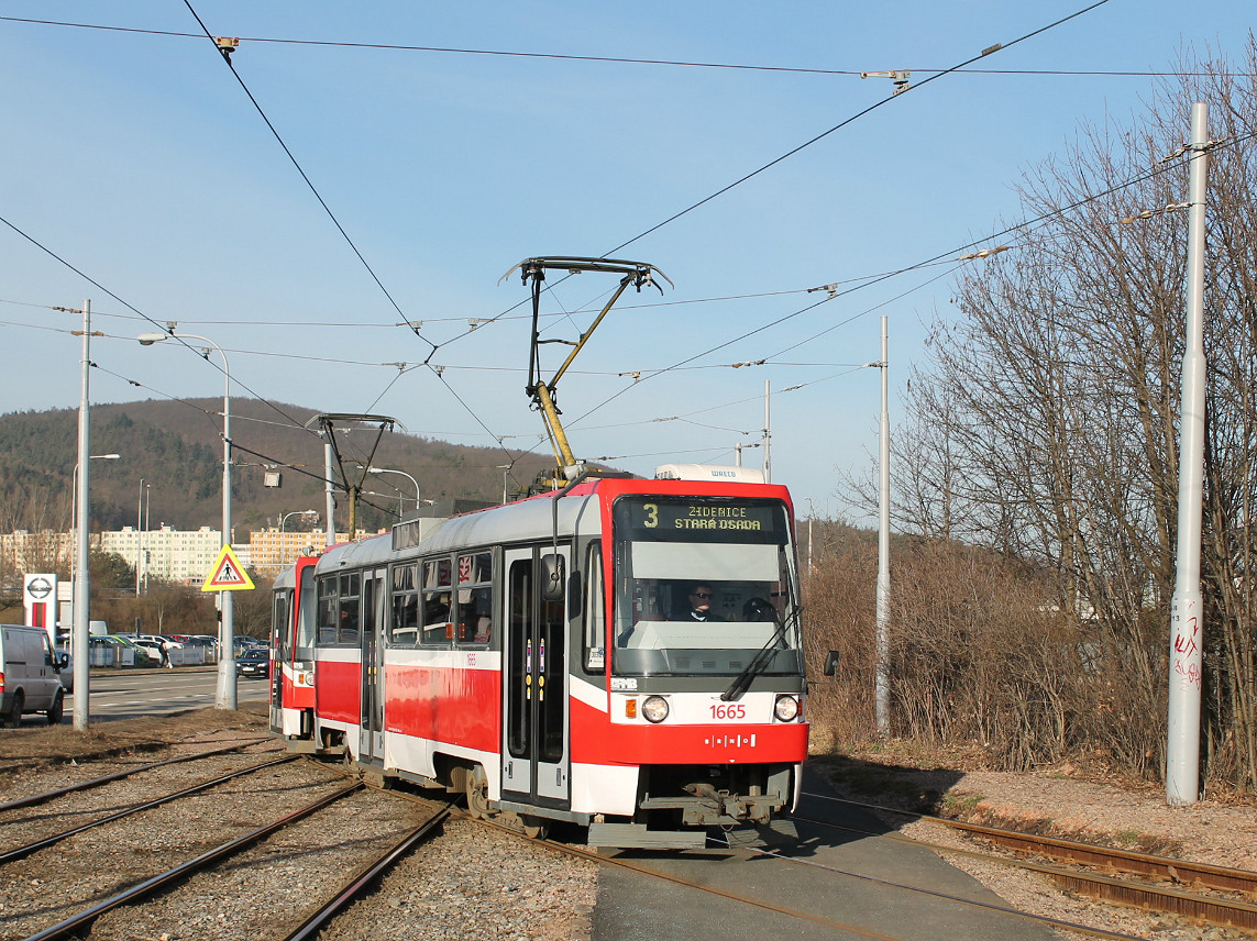 Брно, Tatra T3R (1995) № 1665
