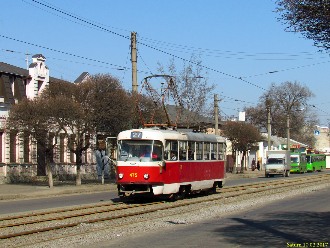 Харьков, Tatra T3A № 475