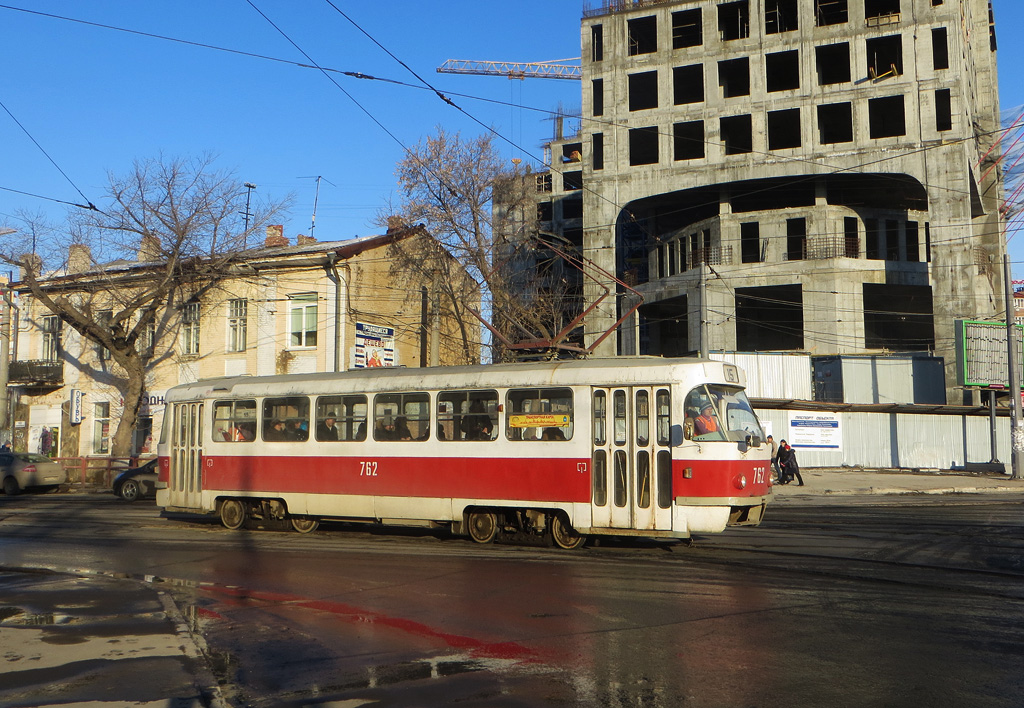 Самара, Tatra T3SU (двухдверная) № 762