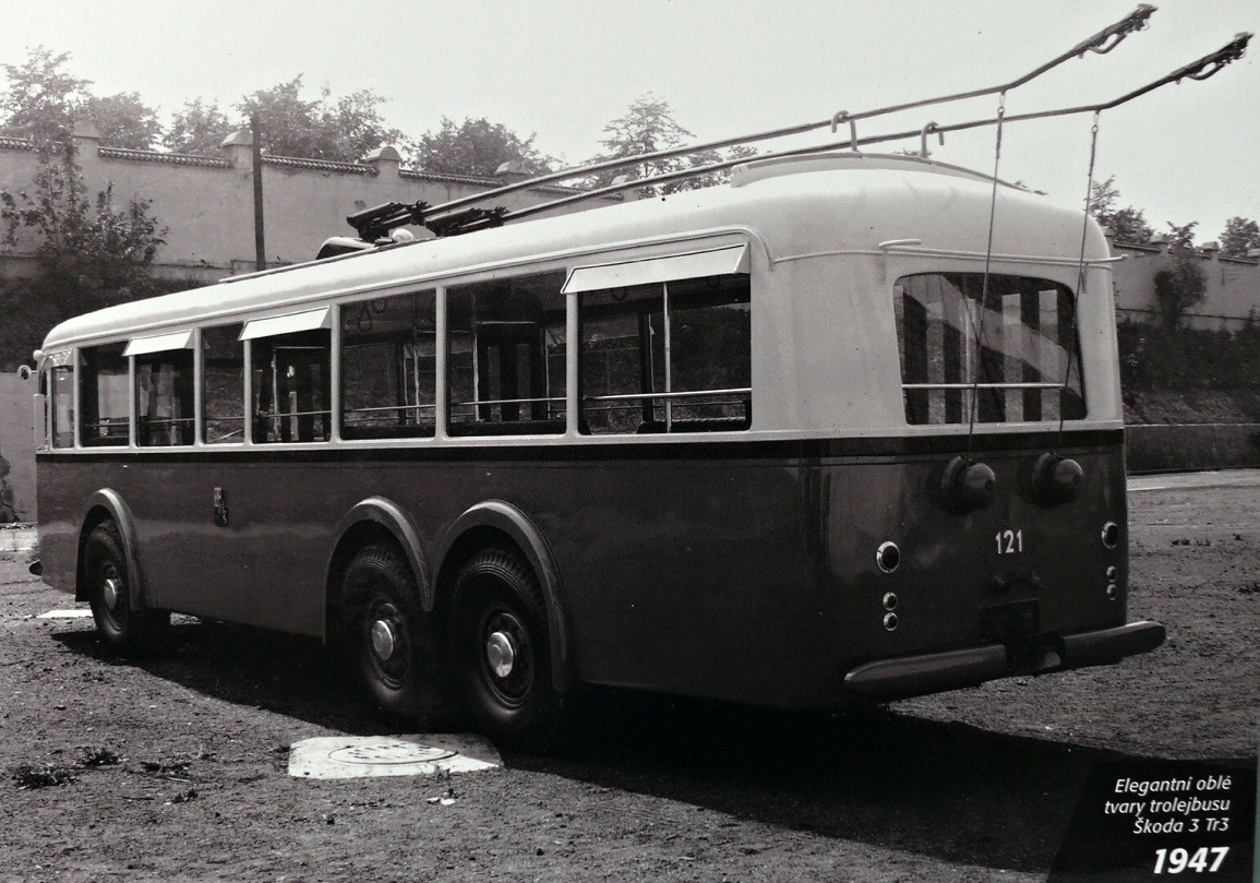 Plzeň, Škoda 3Tr3 # 121; Plzeň — Brand new trolleybuses from the Škoda factory