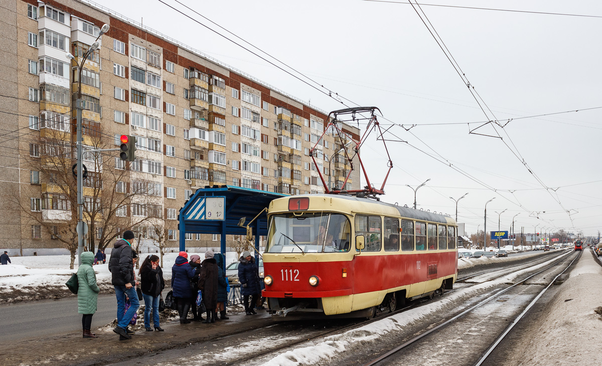 Iževska, Tatra T3SU (2-door) № 1112