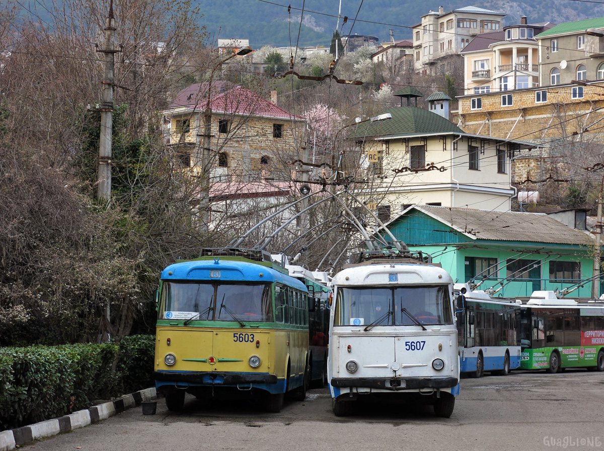 Крымский троллейбус, Škoda 9Tr24 № 5603; Крымский троллейбус, Škoda 9Tr24 № 5607