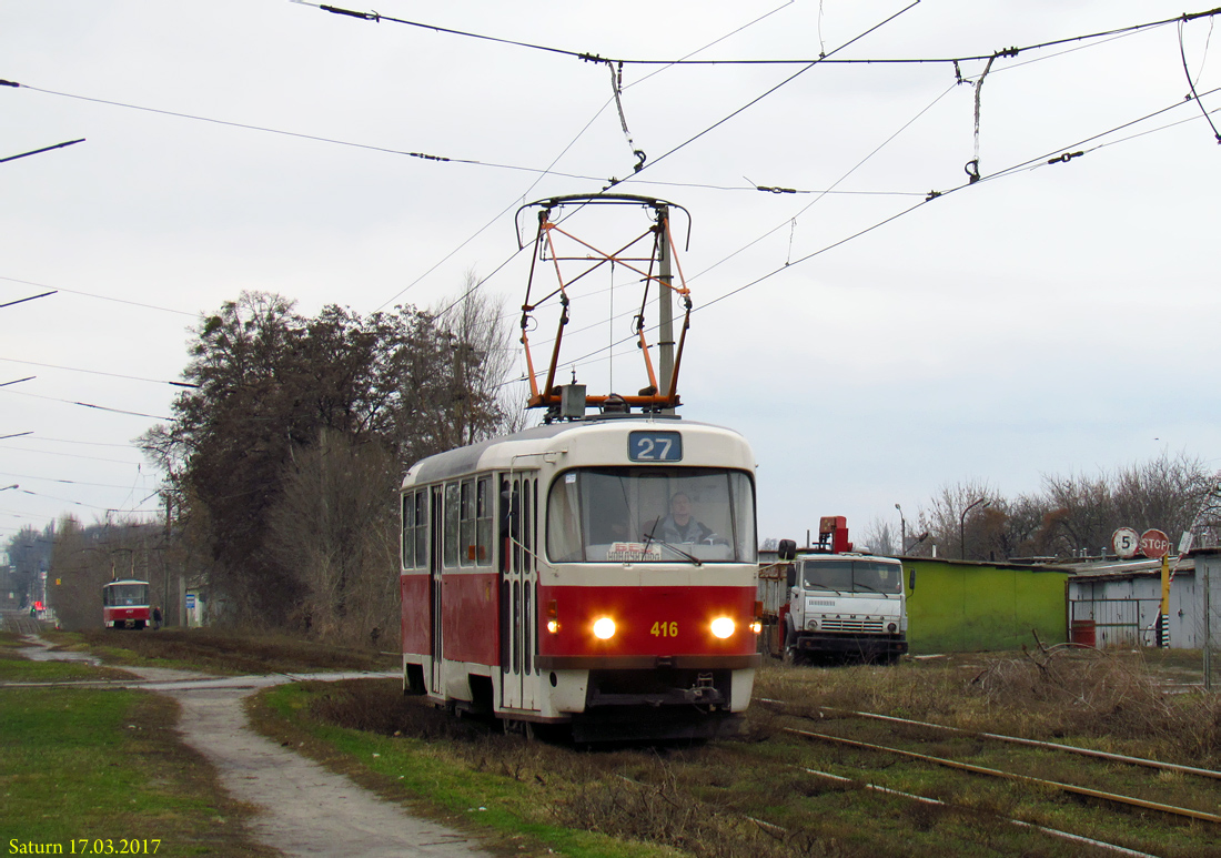 Харьков, Tatra T3SUCS № 416