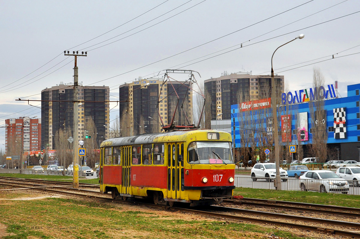 Волжский, Tatra T3SU № 107