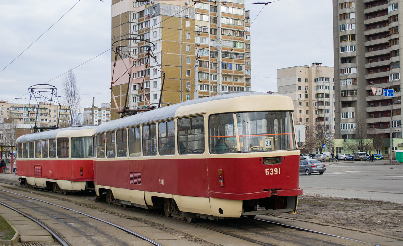 Киев, Tatra T3SU № 5391