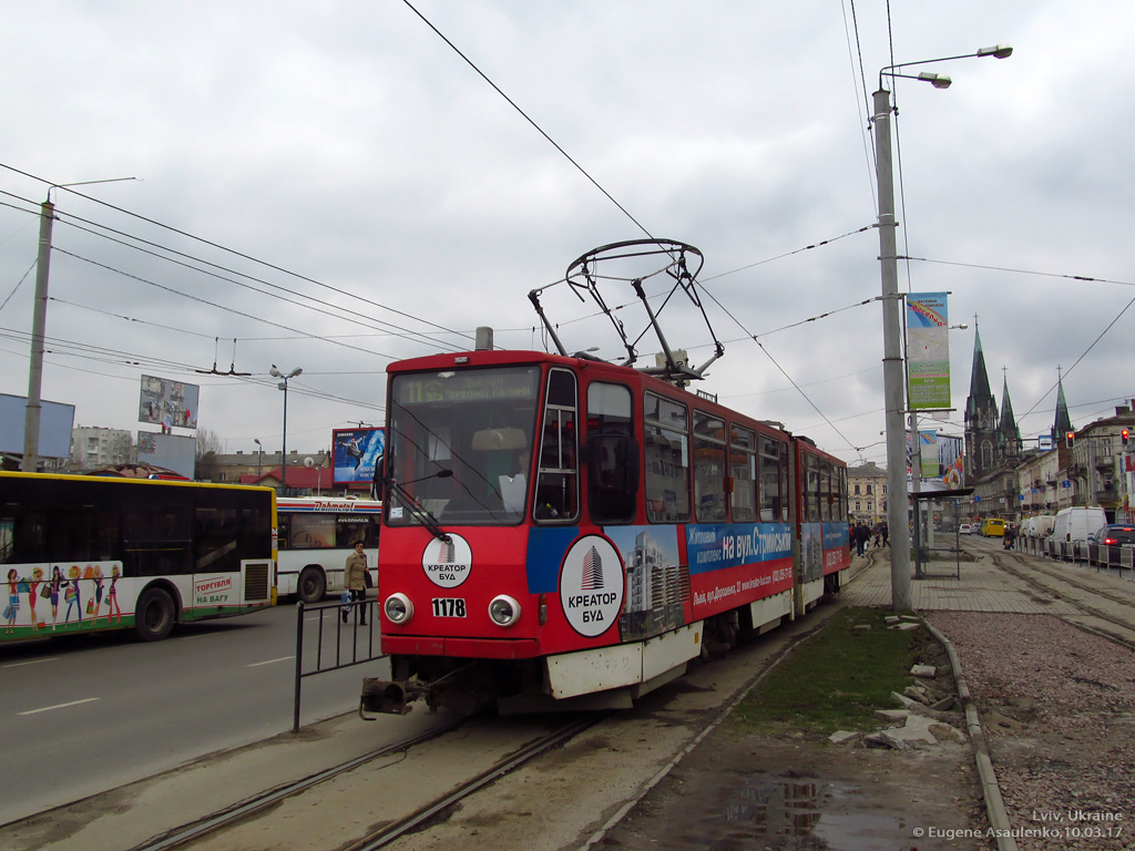 Львов, Tatra KT4D № 1178