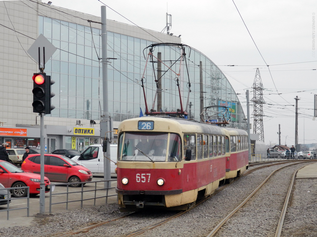 Харьков, Tatra T3SU № 657