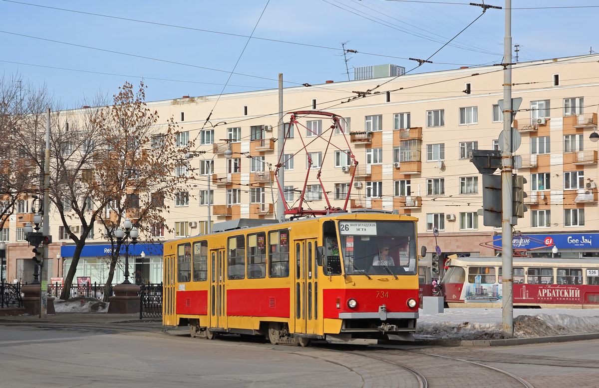 Екатеринбург, Tatra T6B5SU № 734
