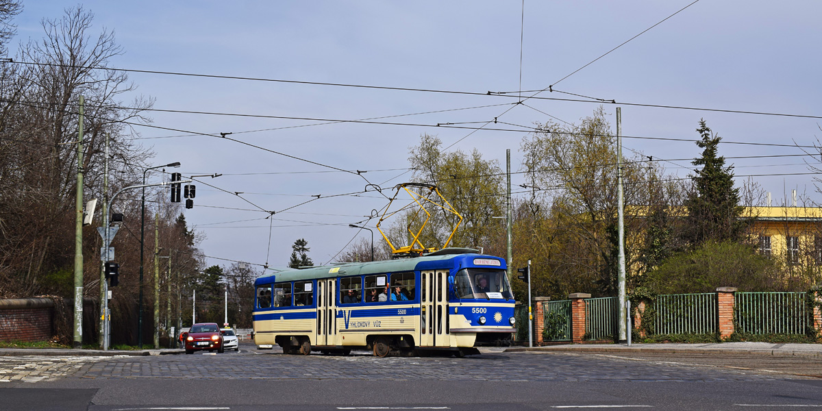 Прага, Tatra T4YU № 5500; Прага — Торжественное открытие ретро-маршрута 23