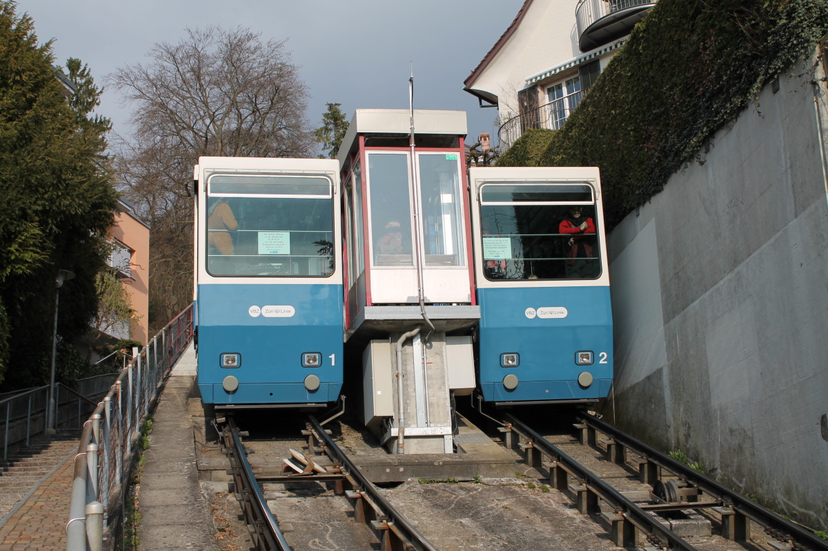 Цюрих, SWS № 1; Цюрих, SWS № 2; Цюрих — Seilbahn Rigiblick