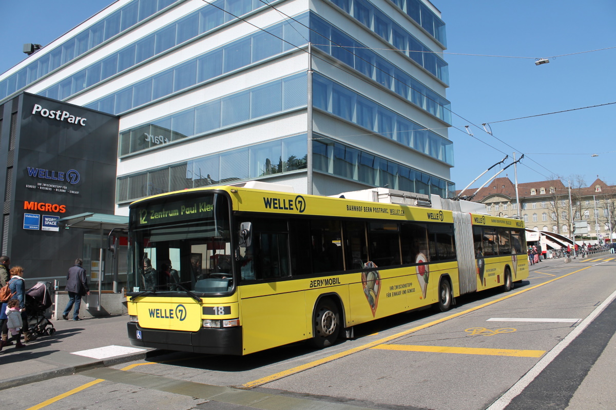 Берн, Hess SwissTrolley 2 (BGT-N1) № 18