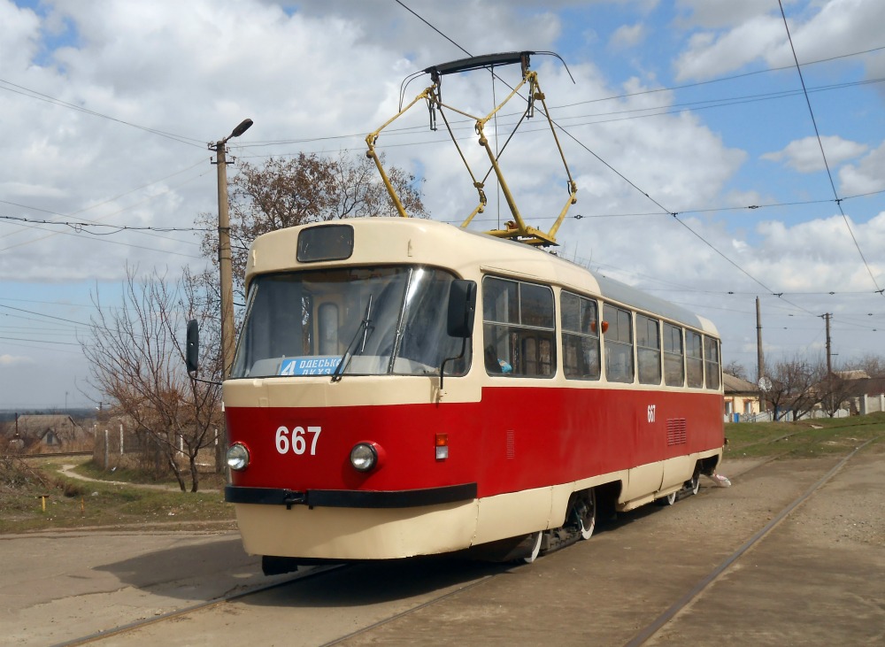 Каменское, Tatra T3SU № 667
