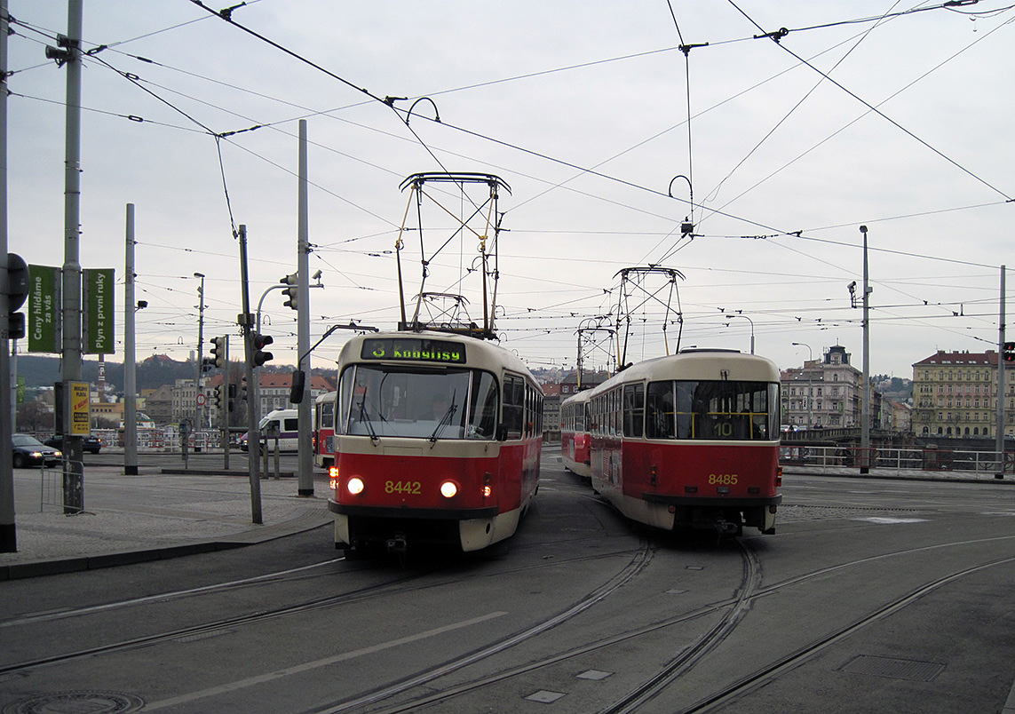 Прага, Tatra T3R.P № 8442; Прага, Tatra T3R.P № 8485