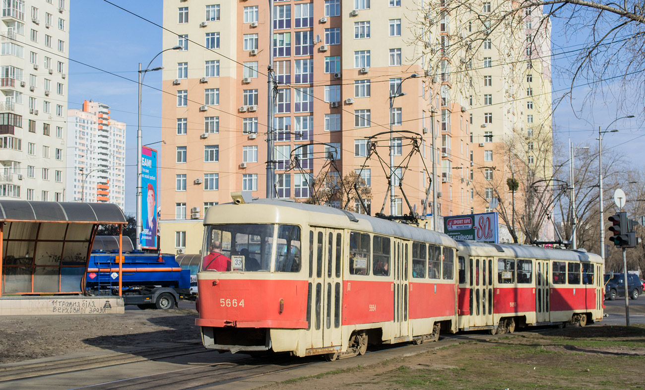 Киев, Tatra T3SU № 5664