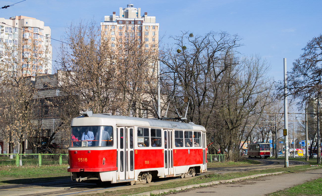 Киев, Tatra T3SU № 5516