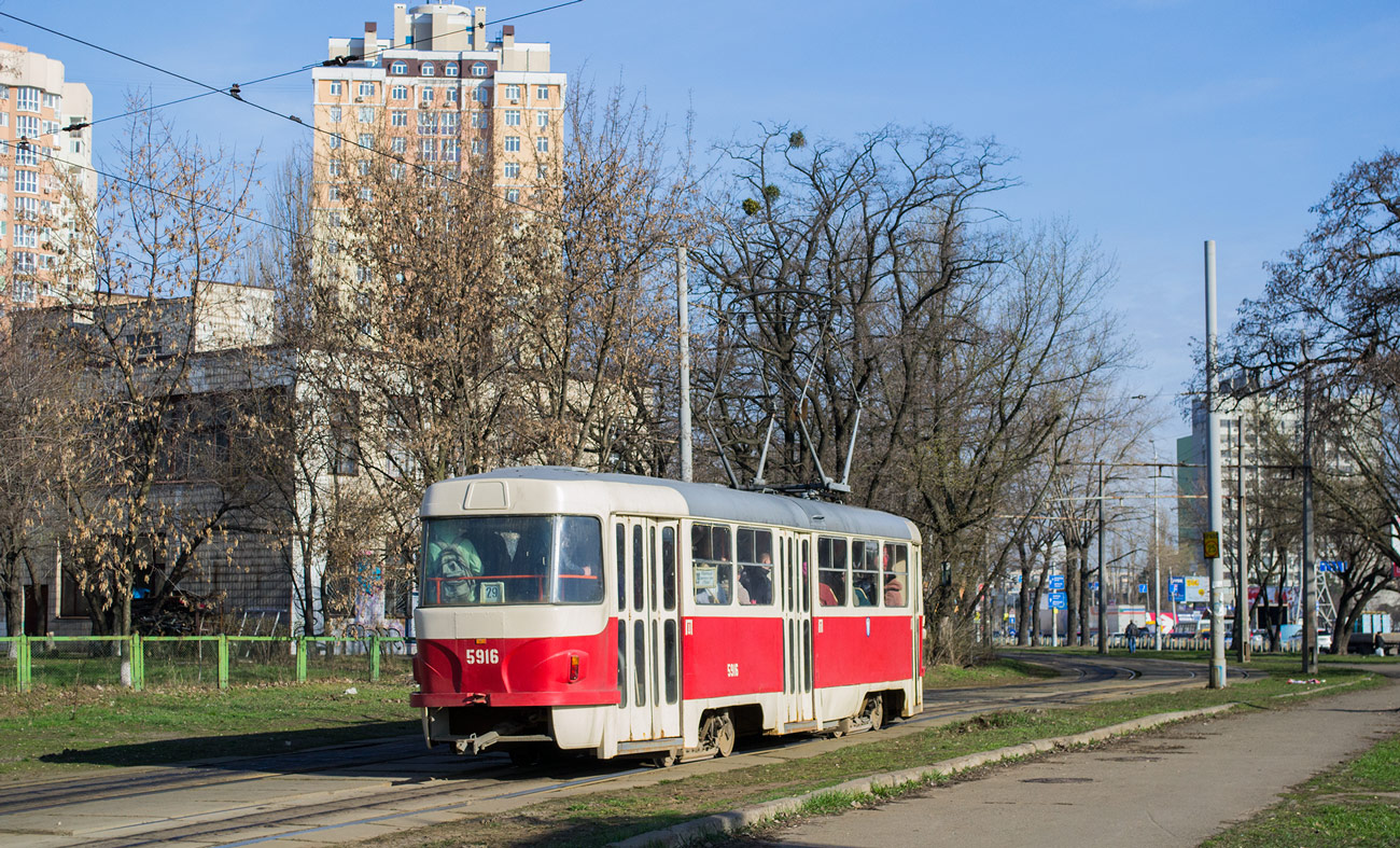 Киев, Tatra T3P № 5916