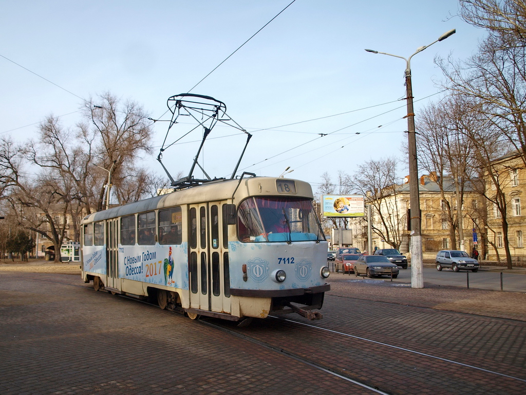 Одесса, Tatra T3SU № 7112