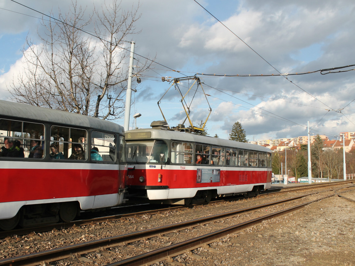 Брно, Tatra T3P № 1564