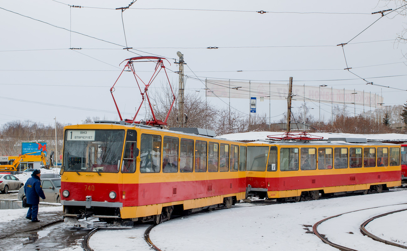 Екатеринбург, Tatra T6B5SU № 740; Екатеринбург, Tatra T6B5SU № 741