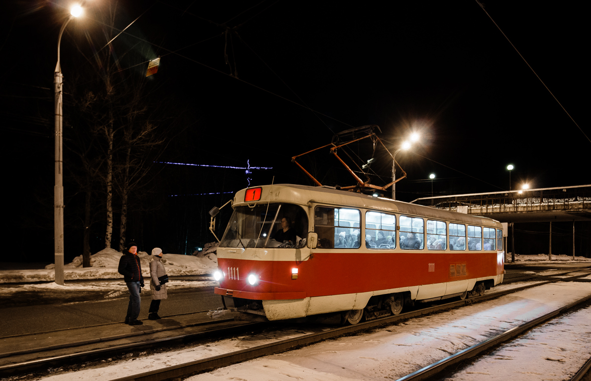 Ижевск, Tatra T3SU (двухдверная) № 1111