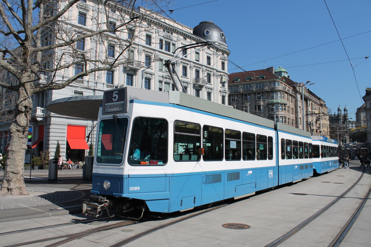 Цюрих, SWP/SIG/BBC Be 4/6 "Tram 2000" № 2089