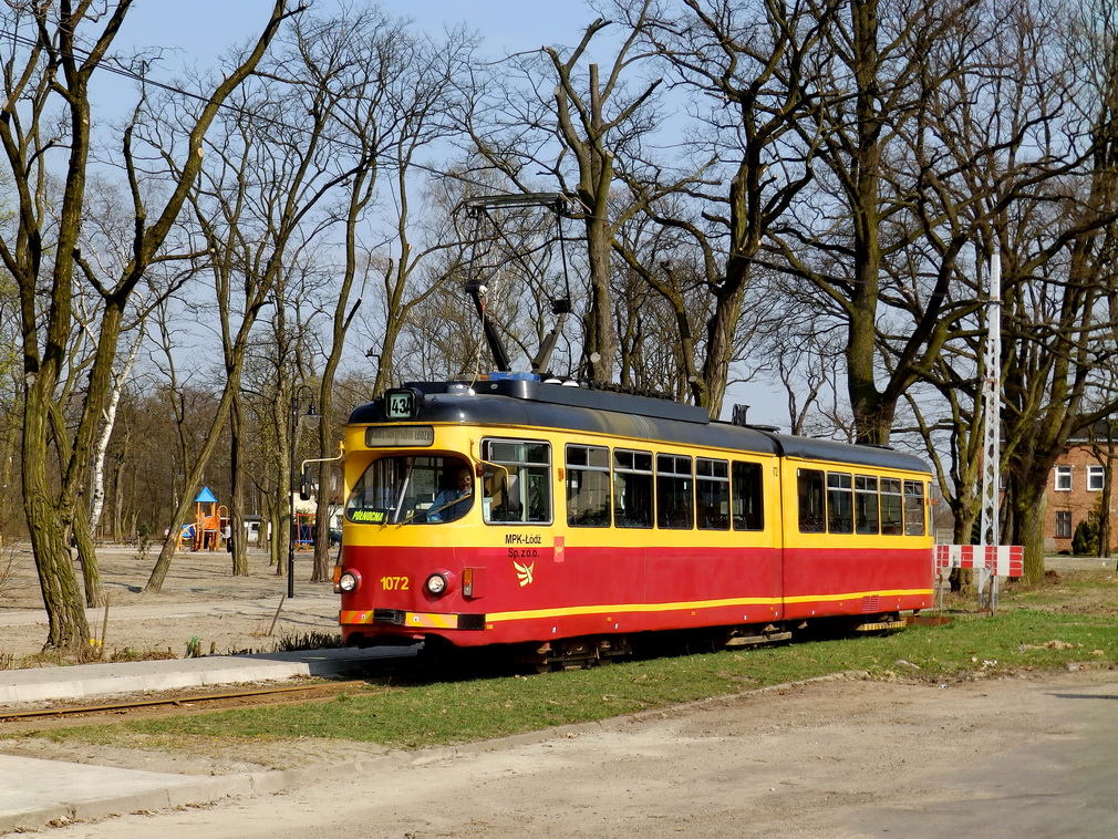 Лодзь, Duewag GT6 № 1072