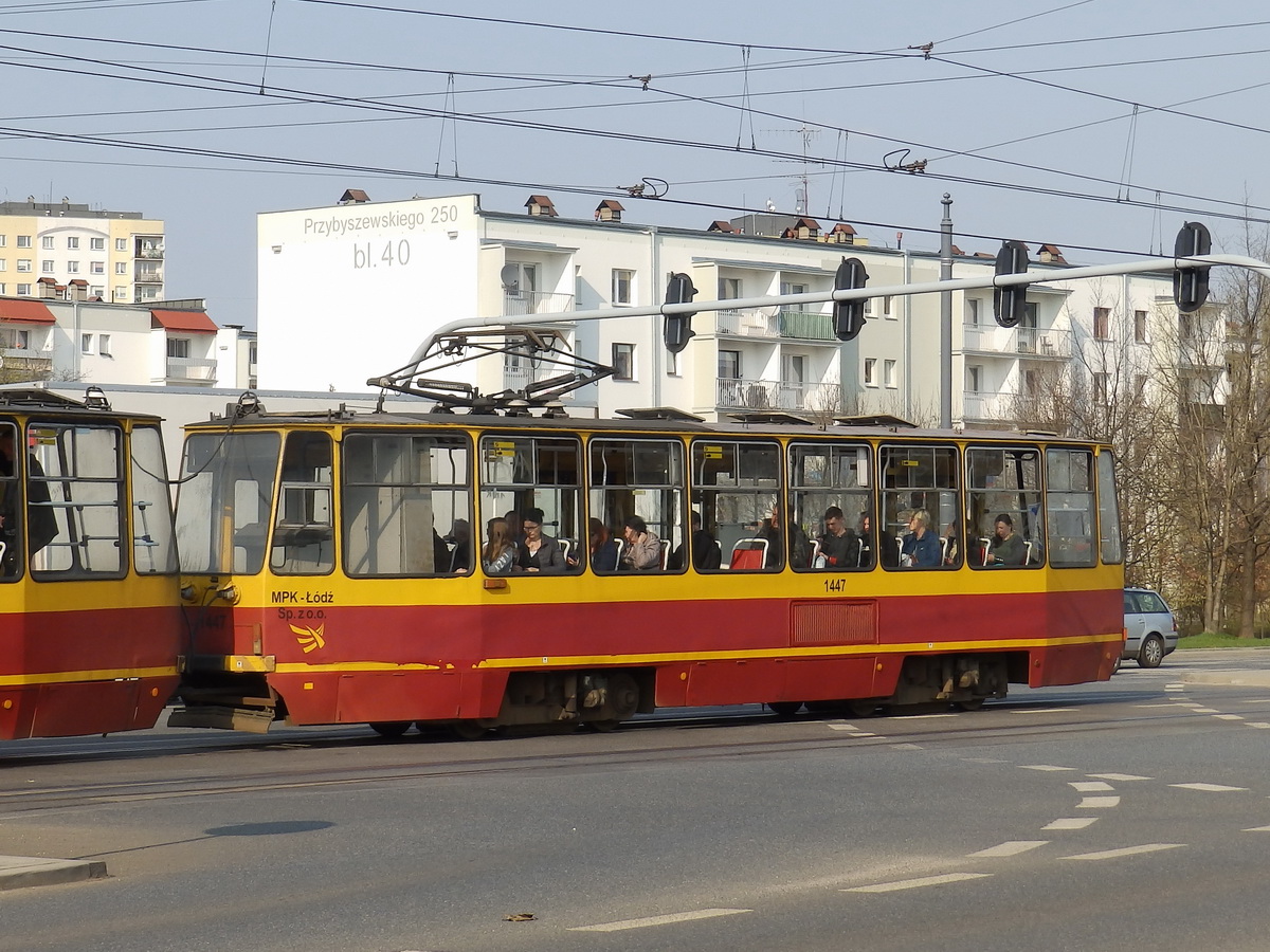 Лодзь, Konstal 805Na № 1447