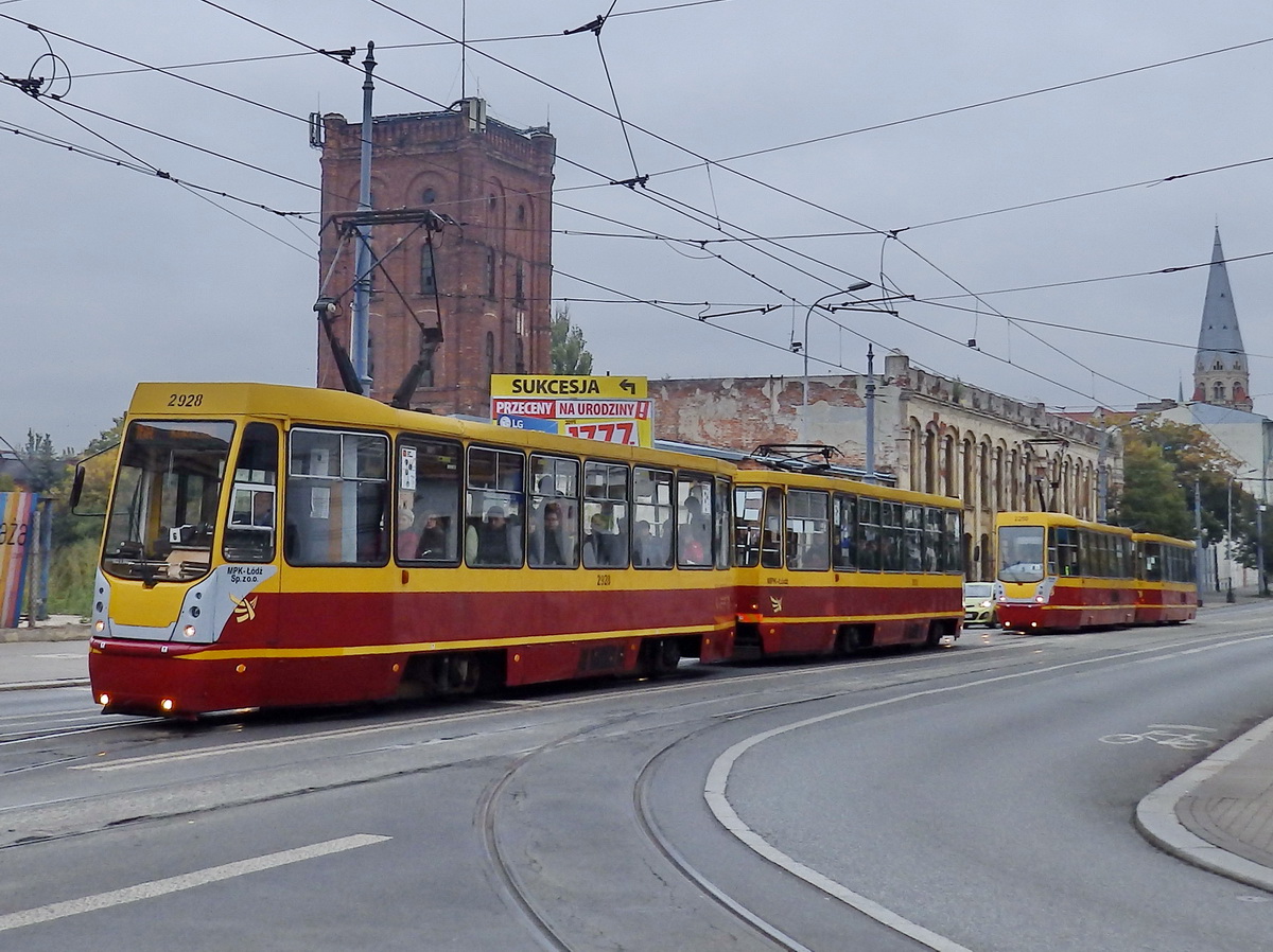 Лодзь, Konstal 805NaND № 2928