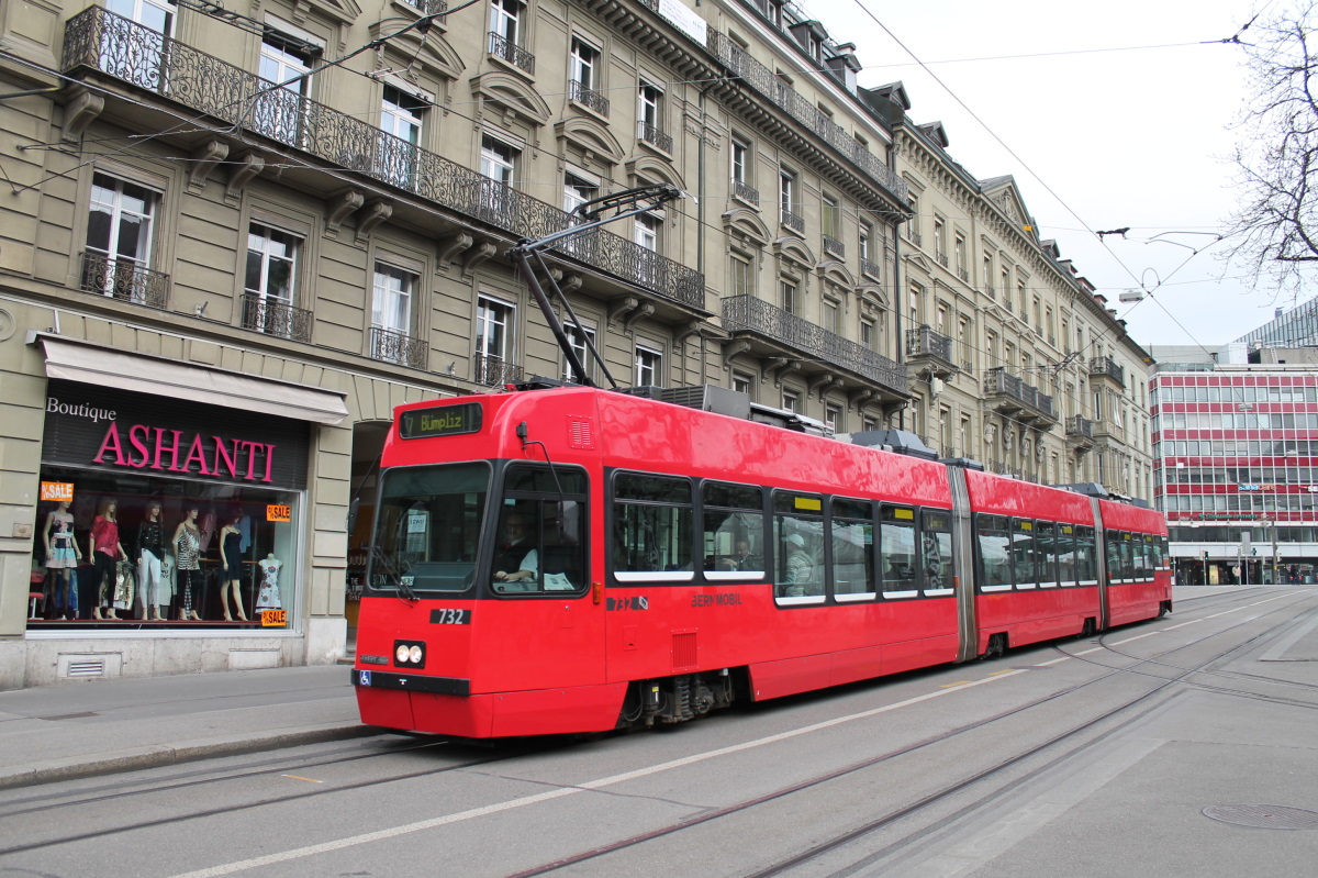 Берн, ACMV/ABB/Duewag Be 4/8 № 732