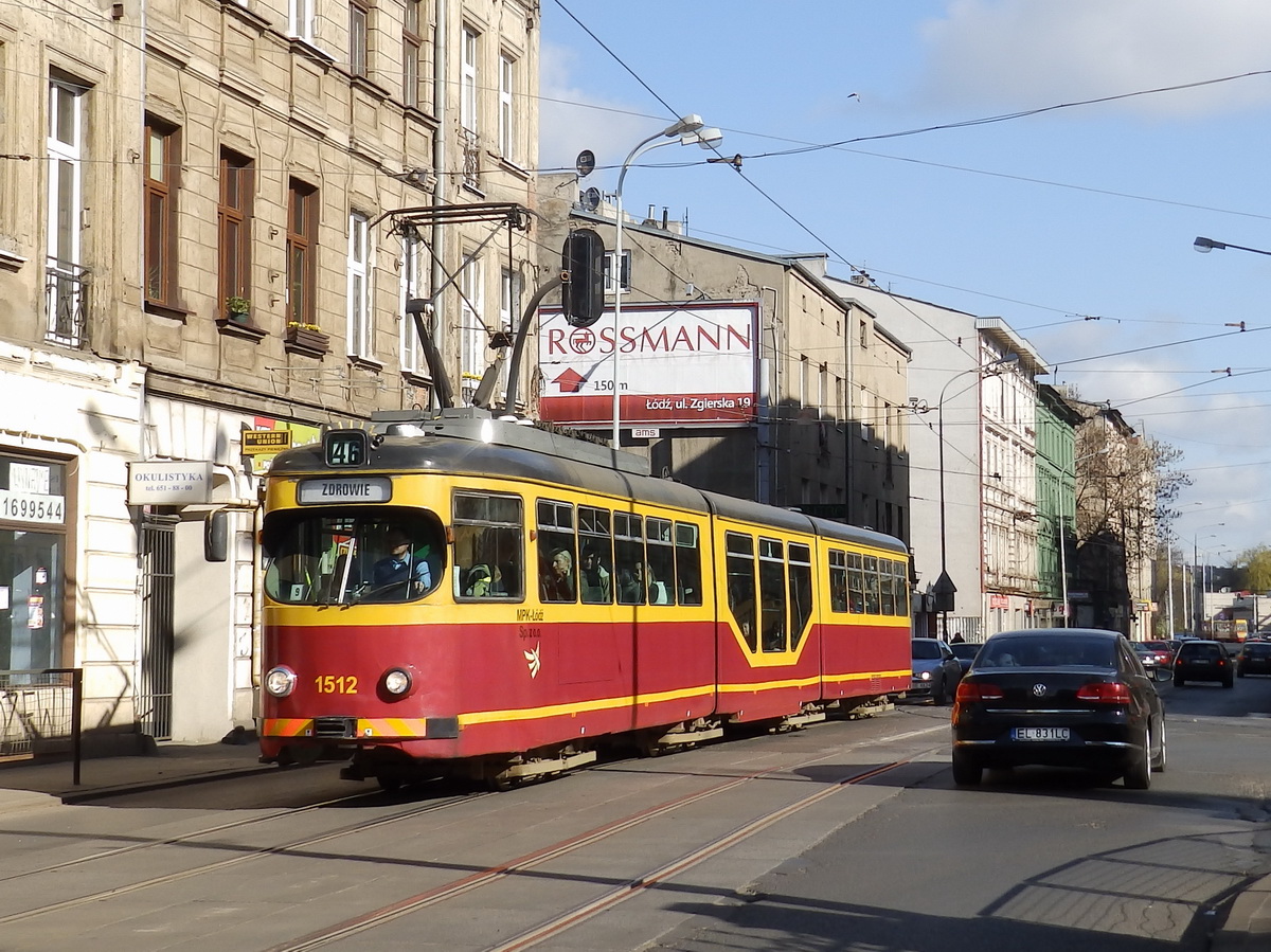 Лодзь, Duewag GT8NF № 1512