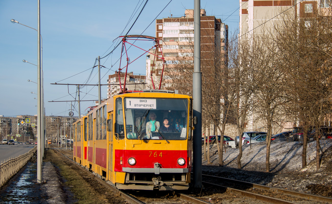 Екатеринбург, Tatra T6B5SU № 764