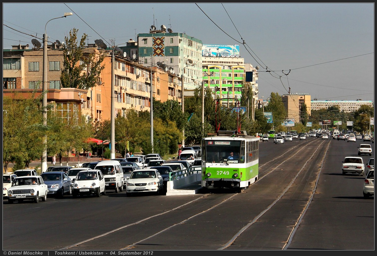 Ташкент, Tatra T6B5SU № 2749