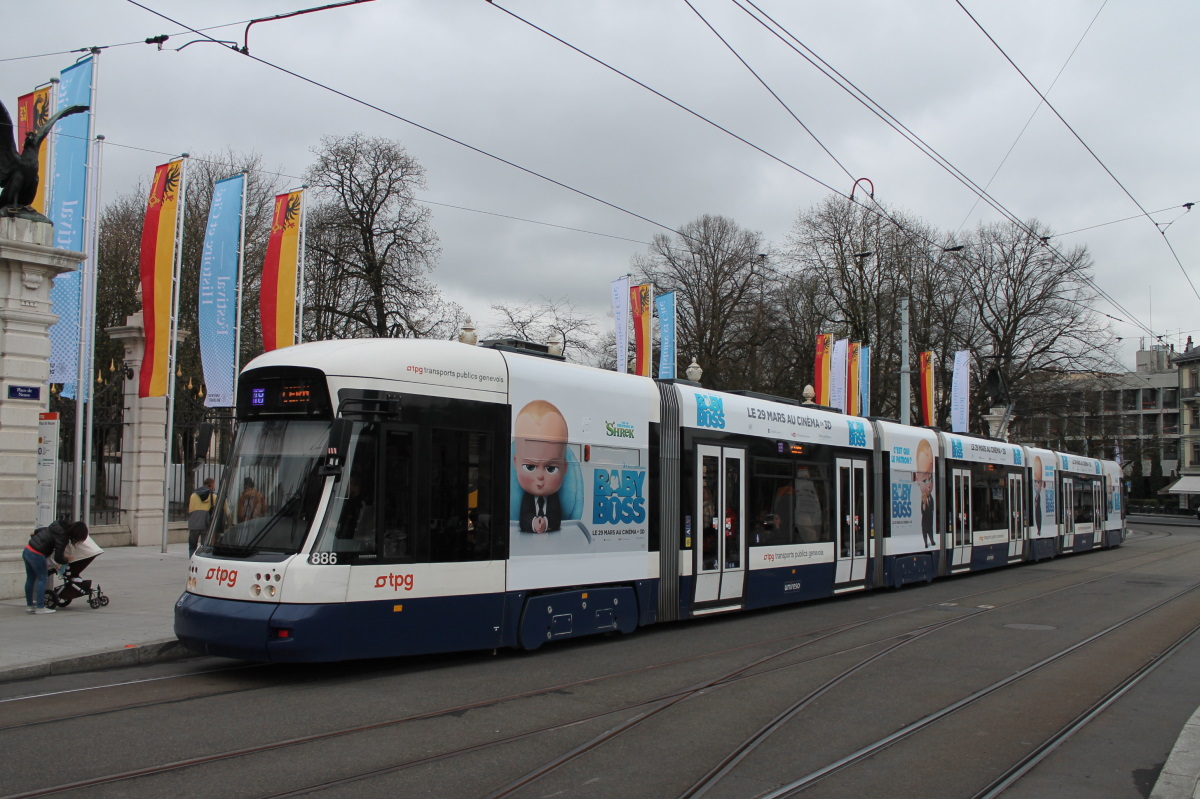 Женева, Bombardier Flexity Outlook № 886