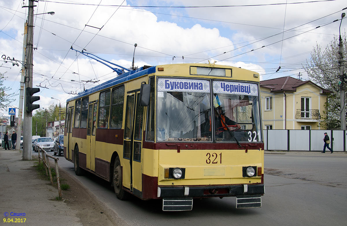Черновцы, Škoda 14Tr89/6 № 321