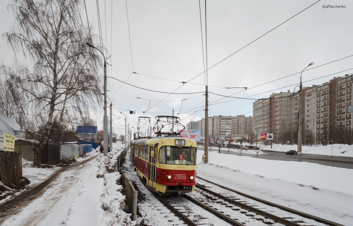 Ižkar, Tatra T3SU mod. Izhevsk № 2055