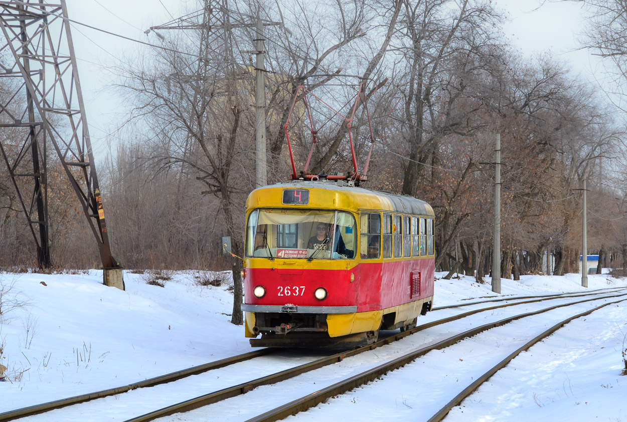 Волгоград, Tatra T3SU (двухдверная) № 2637