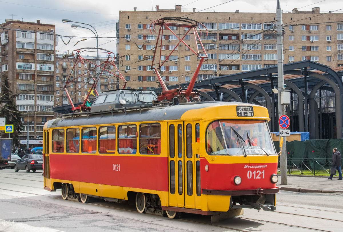 Moskau, Tatra T3SU (2-door) Nr. 0121
