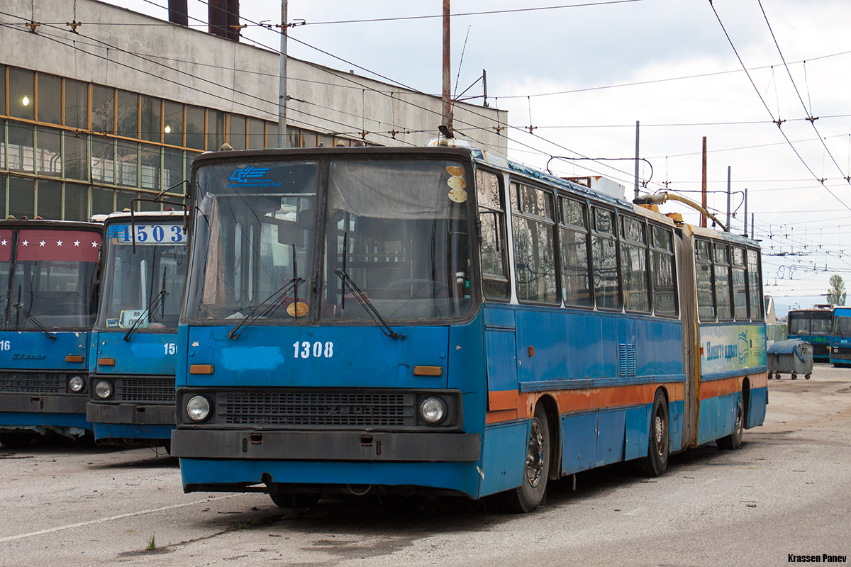 София, Ikarus 280.92 № 1308; София — Бракуване на тролейбуси — Ikarus 280.92 София, Ikarus 280.92 № 1308; София — Бракуване на тролейбуси — Ikarus 280.92