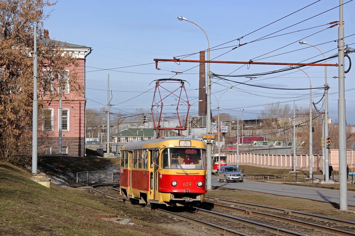Екатеринбург, Tatra T3SU (двухдверная) № 609