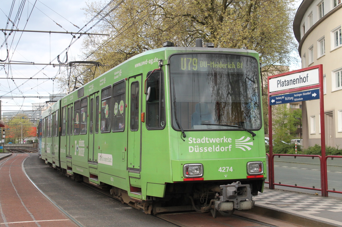 Дюссельдорф, Duewag B80D № 4274