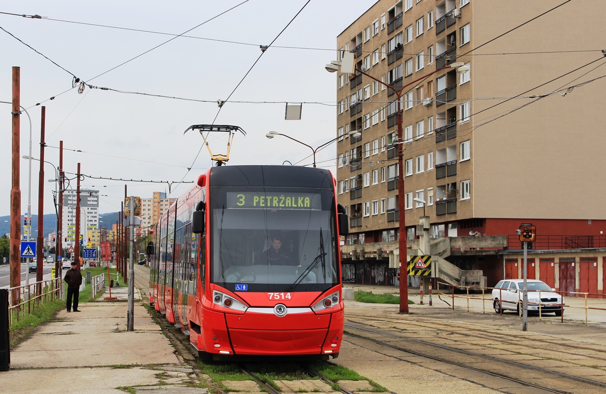 Братислава, Škoda 30T ForCity Plus № 7514