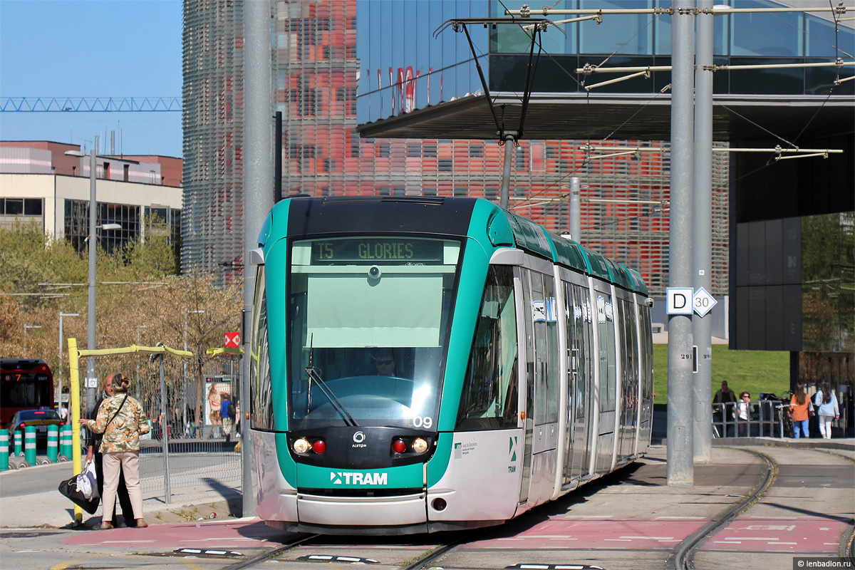 Barcelona, Alstom Citadis 302 č. 09