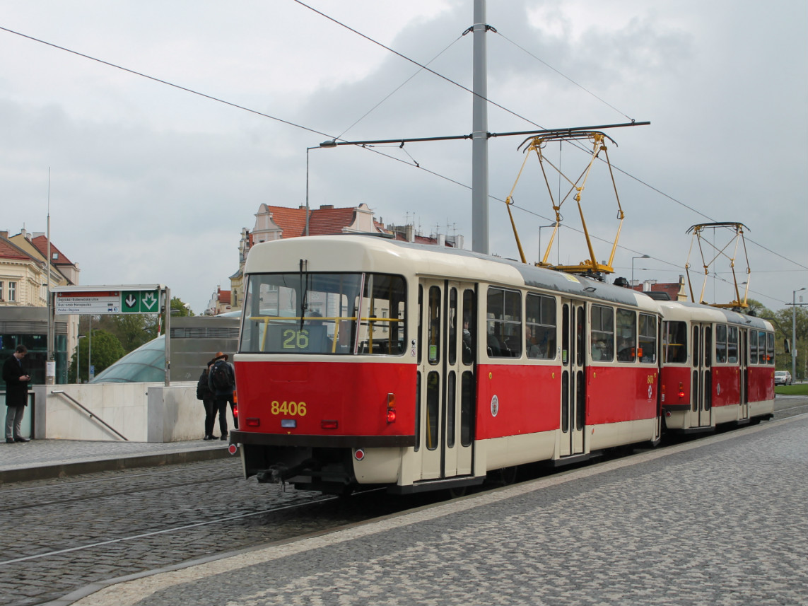 Прага, Tatra T3R.P № 8406