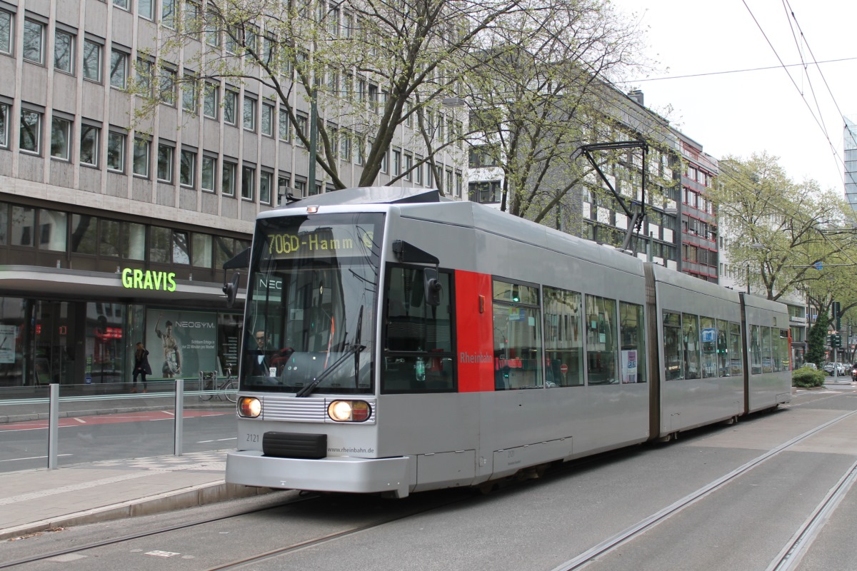 Düsseldorf, Duewag NF6 Nr. 2121 Düsseldorf, Duewag NF6 Nr. 2121