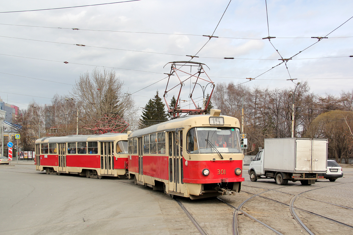 Екатеринбург, Tatra T3SU № 302; Екатеринбург, Tatra T3SU № 301