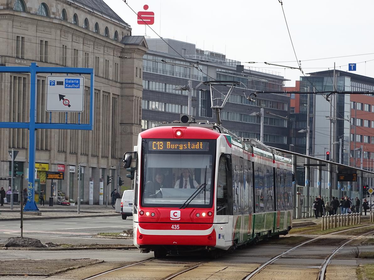 Chemnitz, Vossloh Citylink # 435; Chemnitz — Tram-railway system "Chemnitzer Modell" • Straßenbahn-Eisenbahnkonzept "Chemnitzer Modell"
