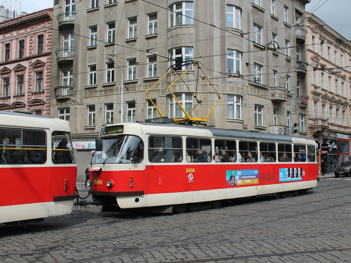 Прага, Tatra T3R.P № 8496