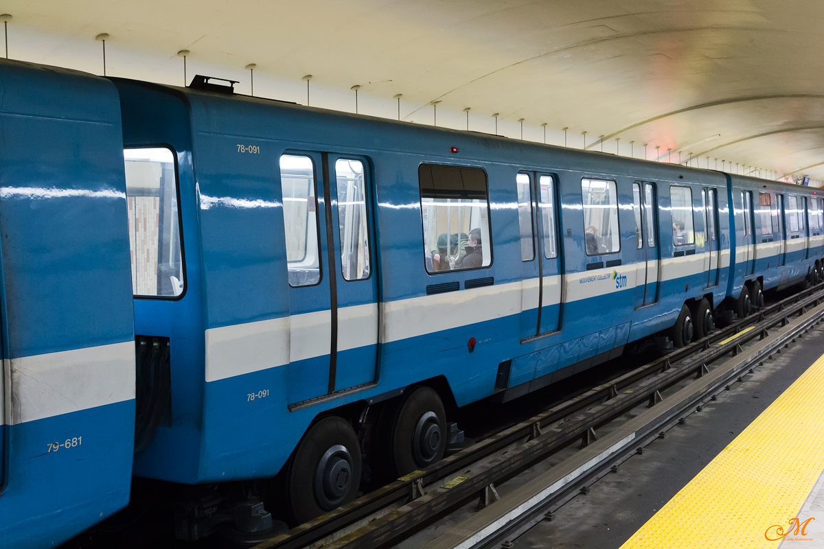 Монреаль, Bombardier MR-73 прицепной № 78-091; Монреаль — Métro de Montréal -> Ligne orange
