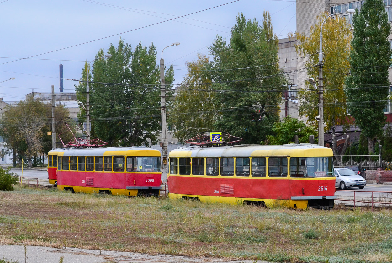 Волгоград, Tatra T3SU (двухдверная) № 2500; Волгоград, Tatra T3SU (двухдверная) № 2614